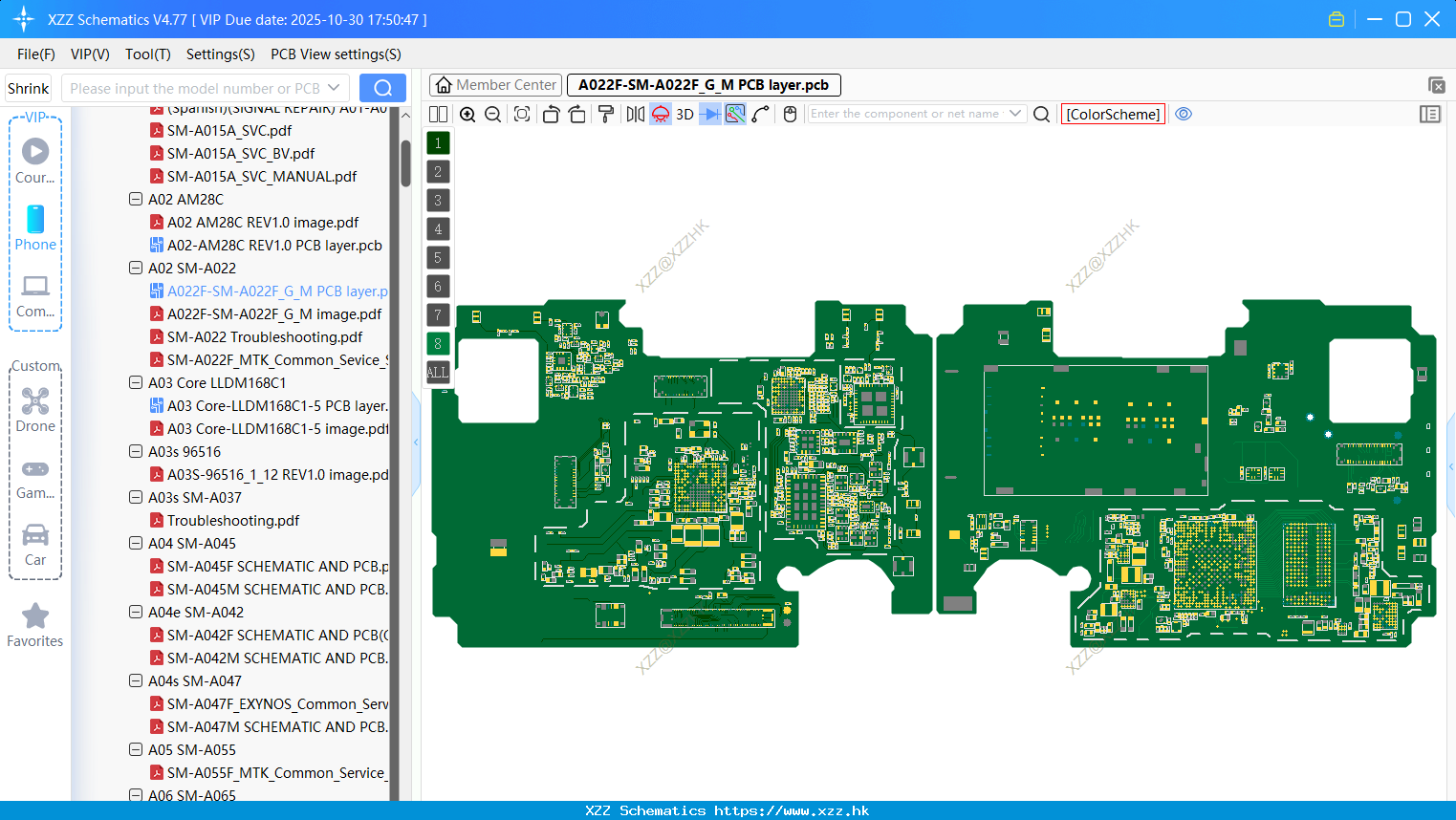 Samsung A022F-SM-A022F_G_M PCB Layer